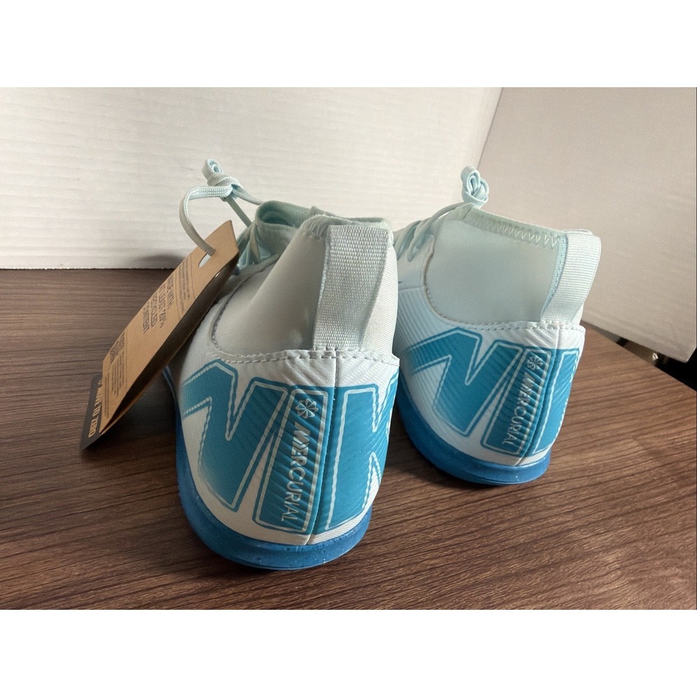 Nike Zoom Mercurial Vapor  Pro Turf 'Glacier Blue' Kids Size 6Y FQ8320 400 - Picture 5 of 5